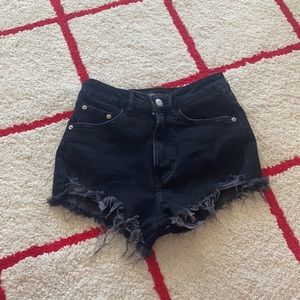 Zara Black ripped denim jeans!